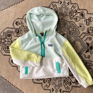 Girls Patagonia cropped hooded sweatshirt